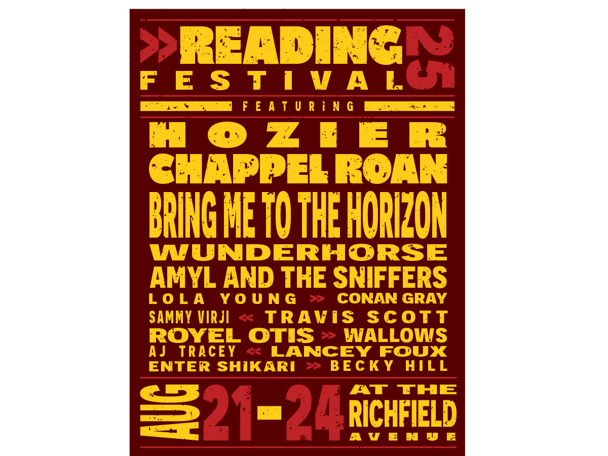 Hatch Show Poster (Reading Music Festival)